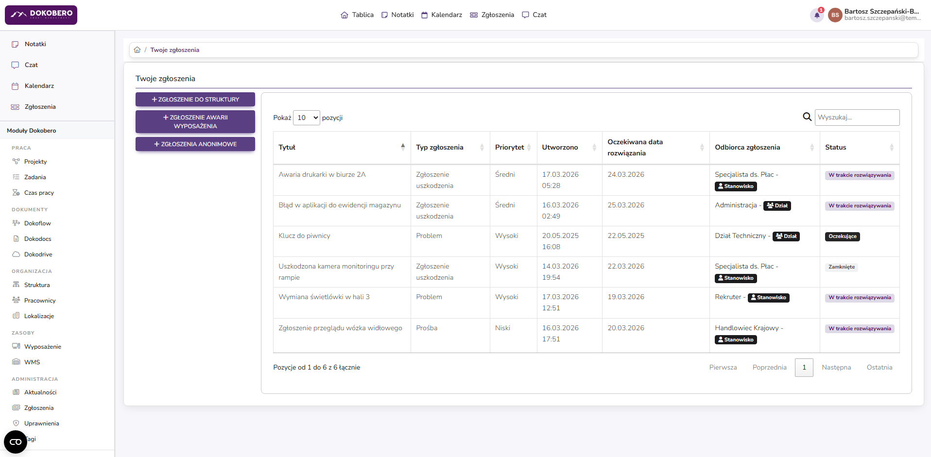 Dokobero — projekty, kanban i zarządzanie czasem pracy