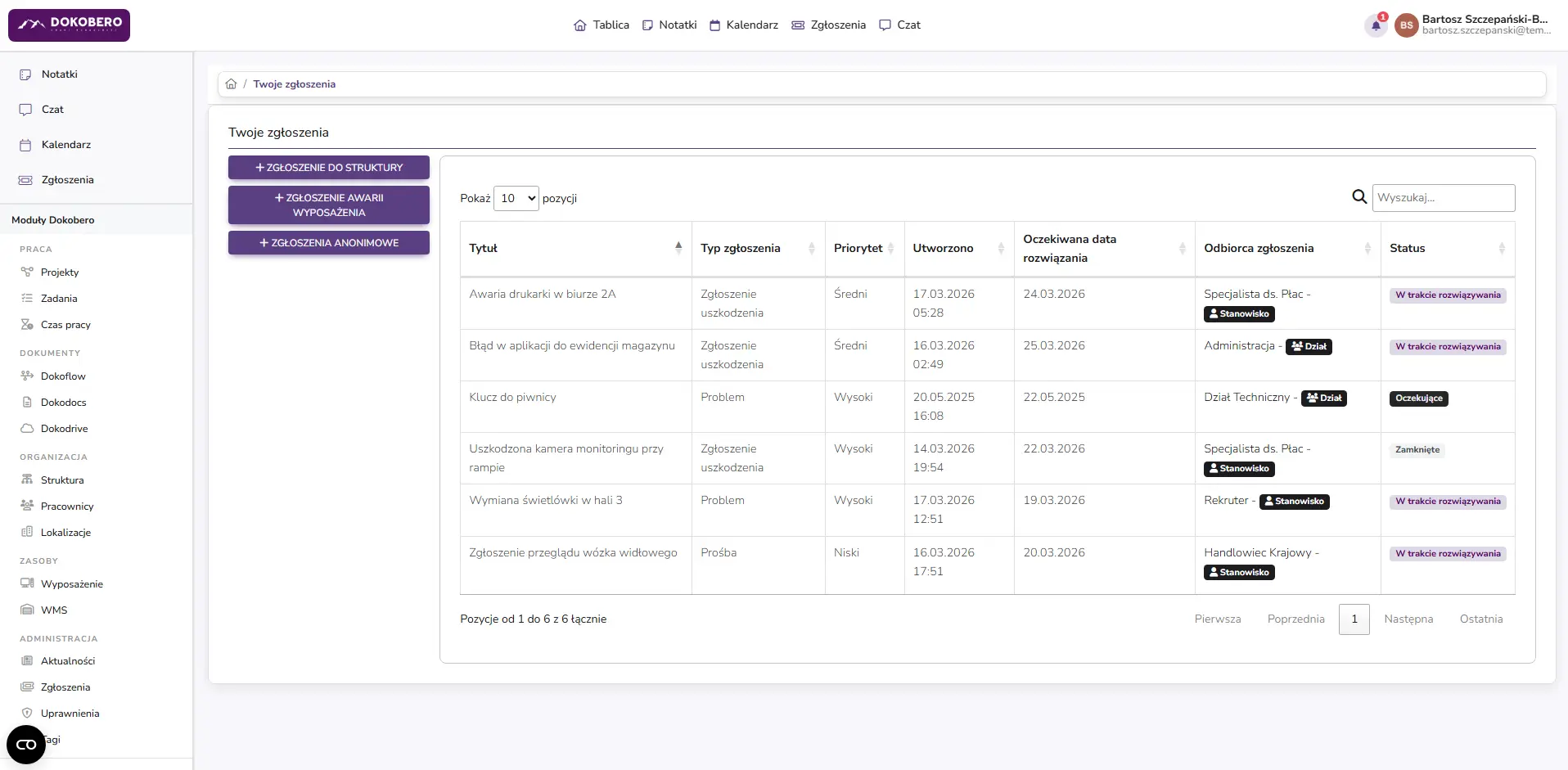 Dokobero — projekty, kanban i zarządzanie czasem pracy